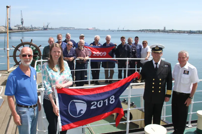 SS Shieldhall pennant presentation