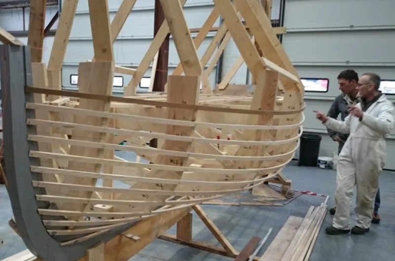 Excelsior Trust ship's boat under construction