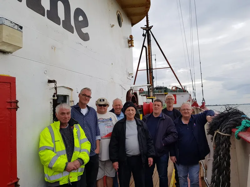 Some members of the Ross Revenge Restoration Group