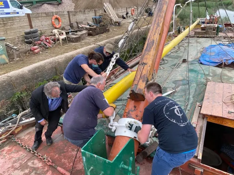 Volunteers of the Dartford and Crayford Creek Restoration Trust working on Decima