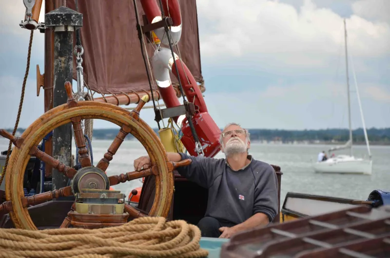 Tim Jepson at Centaur's helm