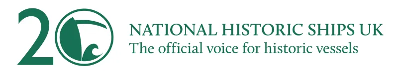 NHS UK 20th Anniversary logo in green with a tagline