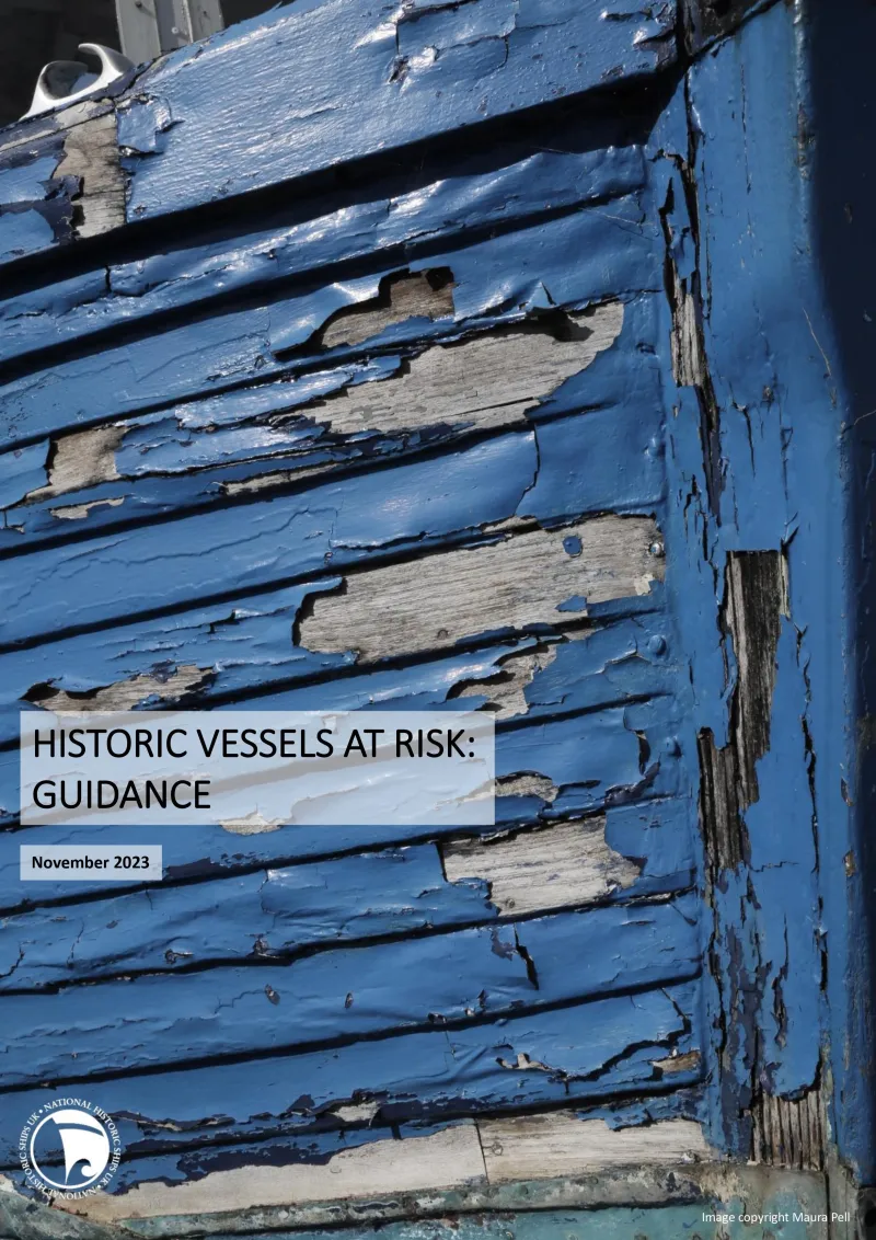 Historic Vessels At Risk Guidance cover
