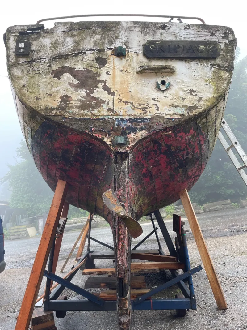 Skipjack's stern