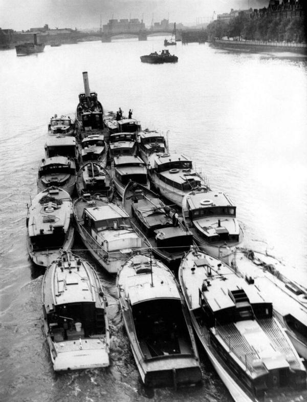 Sheen - on the way home from Dunkirk with a few of the little ships from the Thames in tow