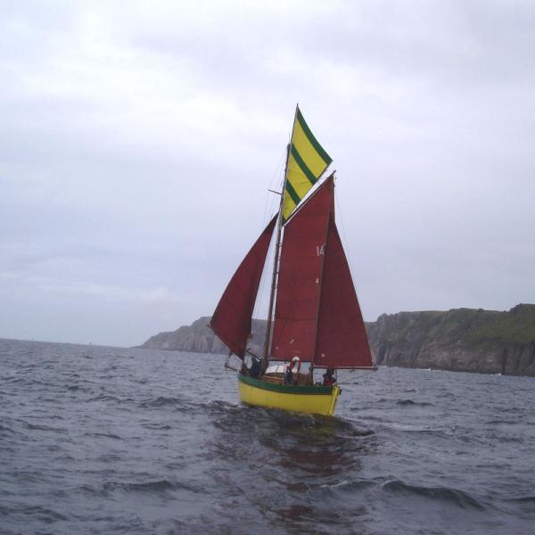 Rawanah - under sail during Lundy race