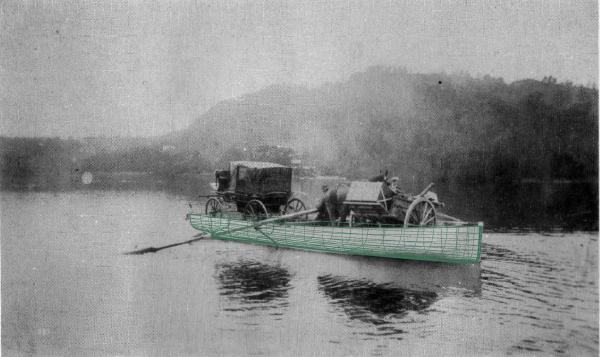 Old photo of ferry Mary Anne with photogrammetry cradle