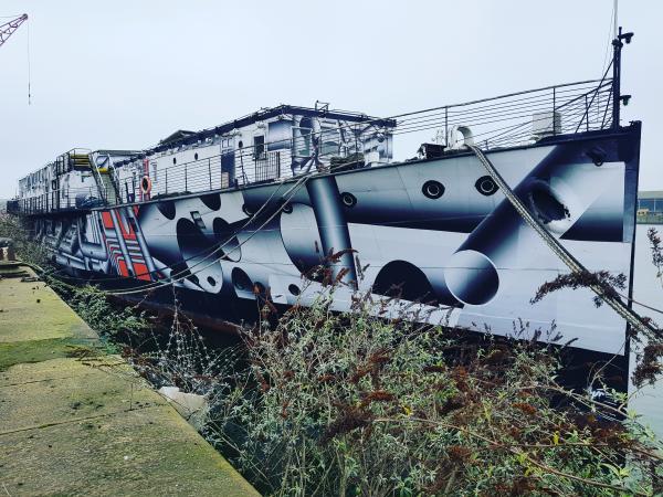 HMS President 2020 at mooring
