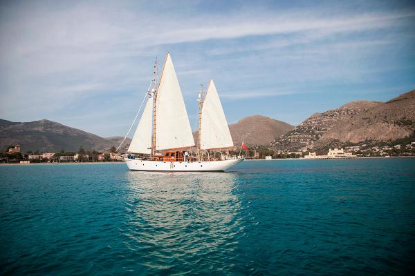 sailing in the Med
