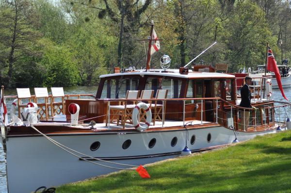 Breda moored on the Thames 2021