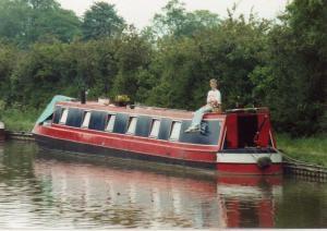 Andromeda No 5 moored in a canal
