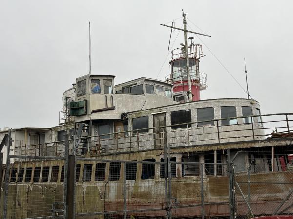 Egremont laid up in Sharpness Dec 2023