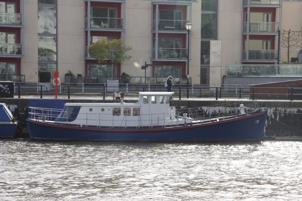 Hilton Briggs moored across the water