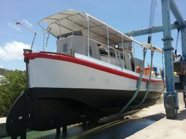 John Gellatly Hyndmann being lifted