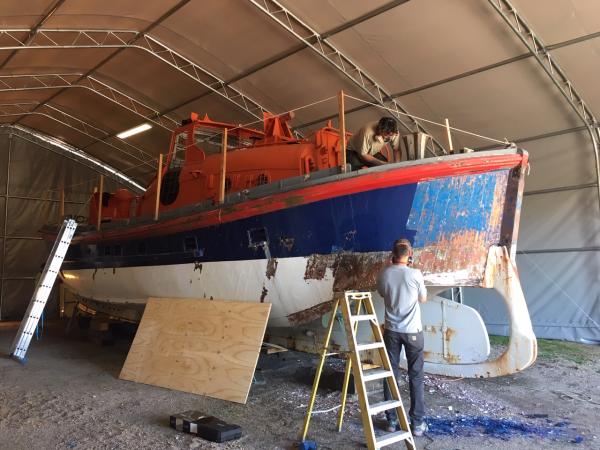 Herbert Leigh undergoing repaint 2019