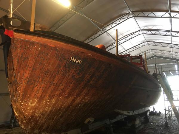 Herbert Leigh undergoing repaint 2019