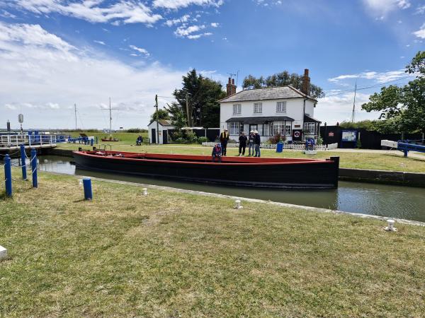 Susan out on the water after restoration 2024