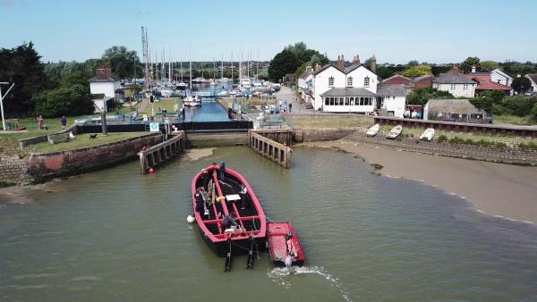 Susan arrives at Heybridge Basin July 2024