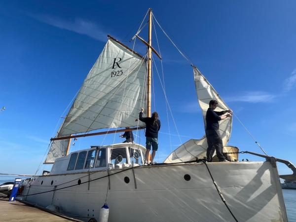 Getting ready to sail