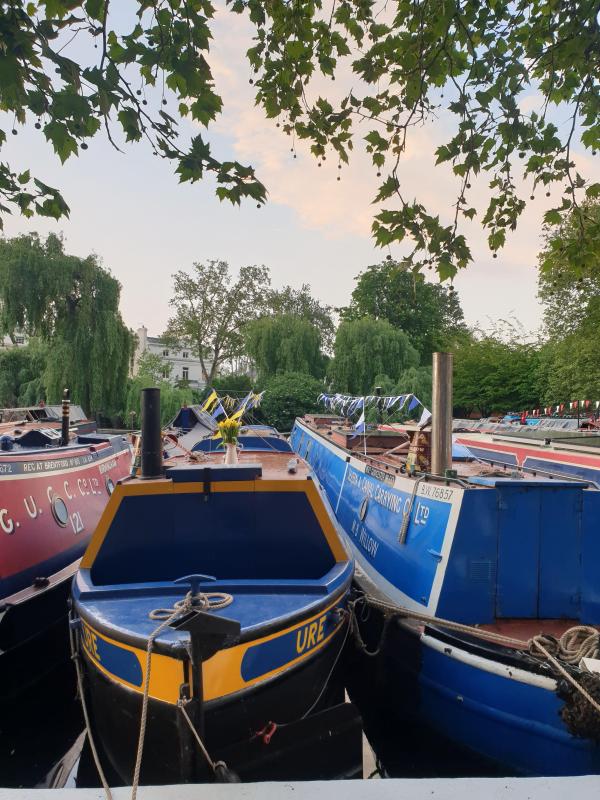 Ure moored in Little Venice, London