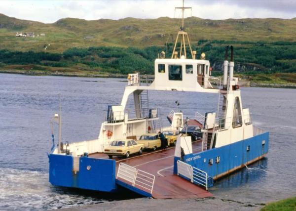 Maid of Glencoul in service at Kylesku, 1970s