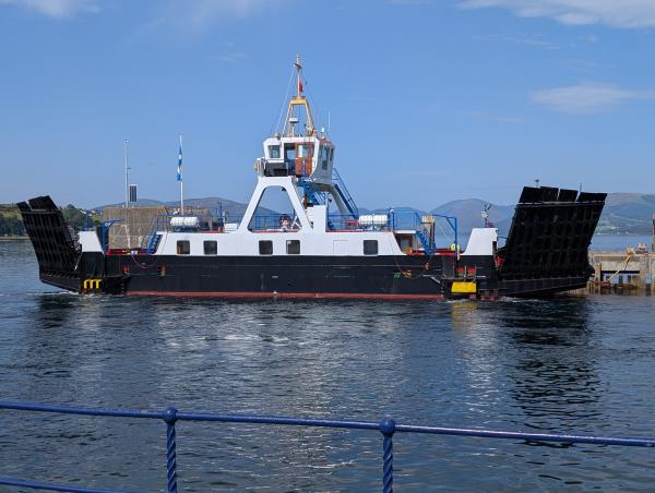 Maid of Glencoul at Rothesay harbour, 2025, after latest refit