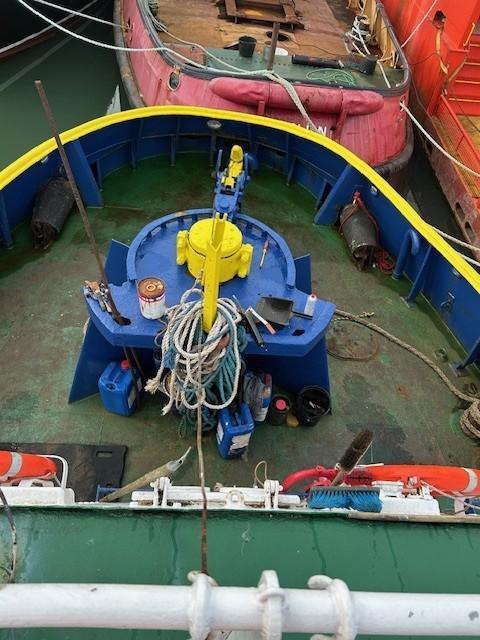 EMS Defender's stern deck