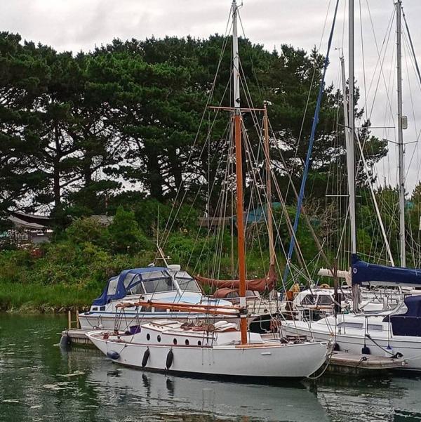 Freya moored