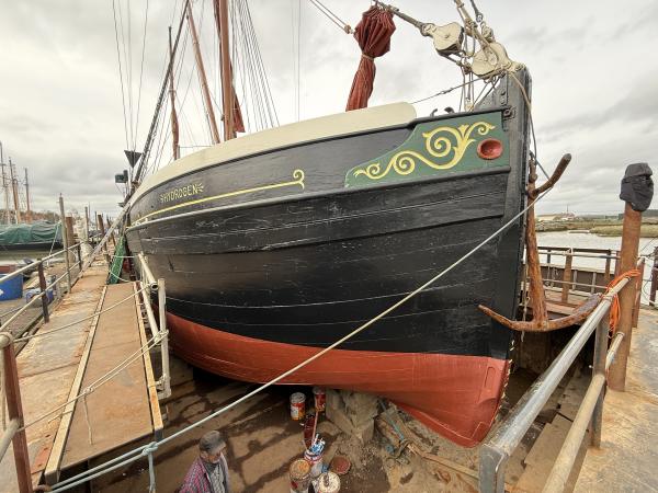 In drydock having some work done