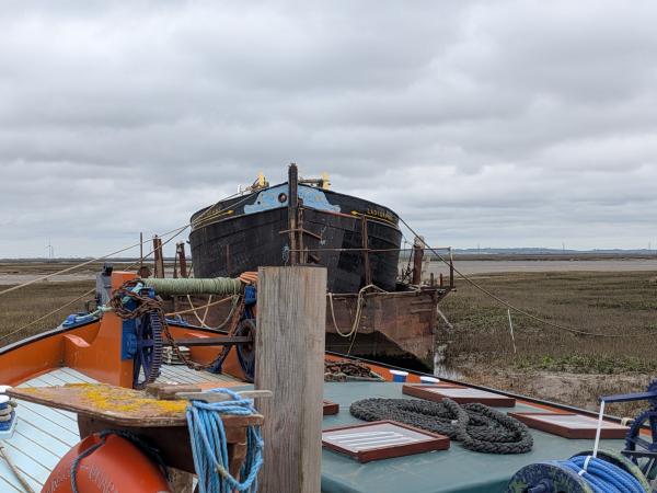 Lady Daphne is dry dock