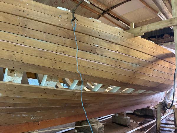 Shamrock under restoration