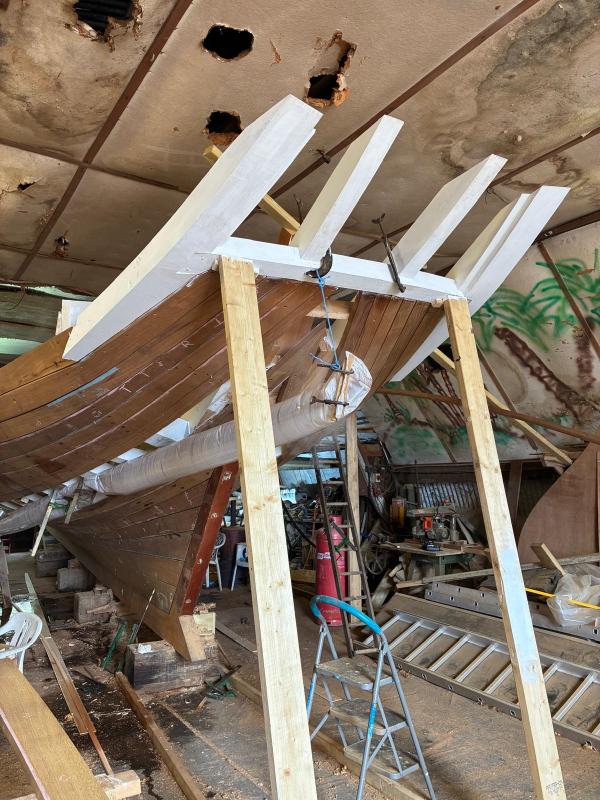 Shamrock under restoration