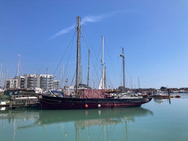 Moored up