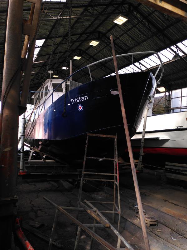 Tristan in dry dock Aug 21