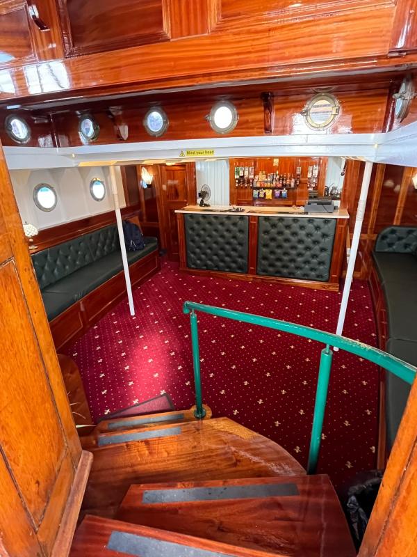 Inside the saloon
