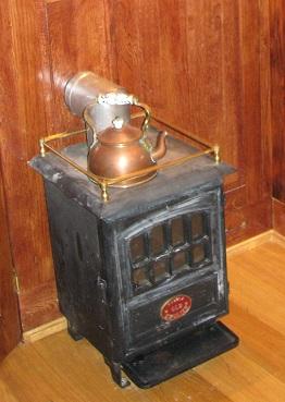 Kitikae's heater in the rear cabin