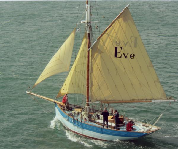 Eve of St Mawes - under sail