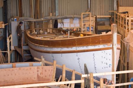 Polly Agatha being built