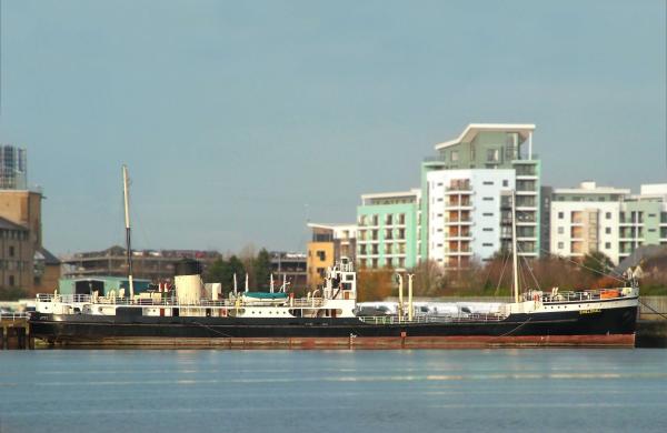 SHIELDHALL with new hull painted black