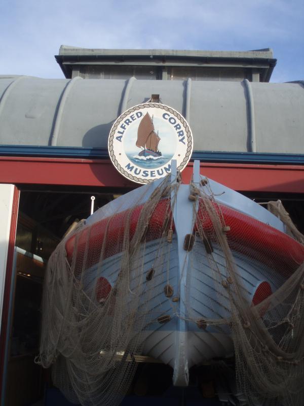 ALFRED CORRY at boat house Southwold