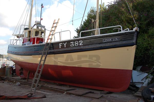 Lindy Lou out of the water