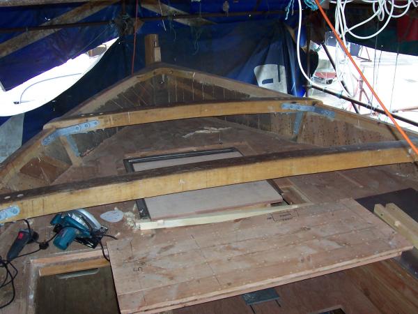 James Stevens during restoration