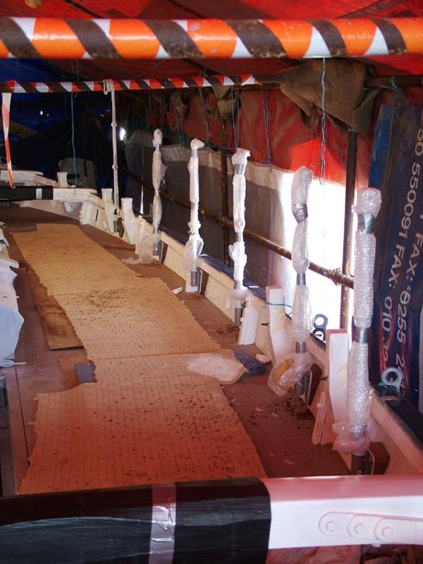 James Stevens being restored