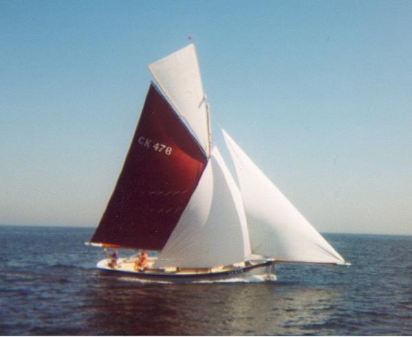 ETHEL ALICE - under sail. Starboard side