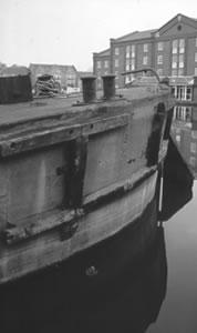 FCB 18 - stern with iron rudder from port side looking aft. Ref: 95/12/1/14