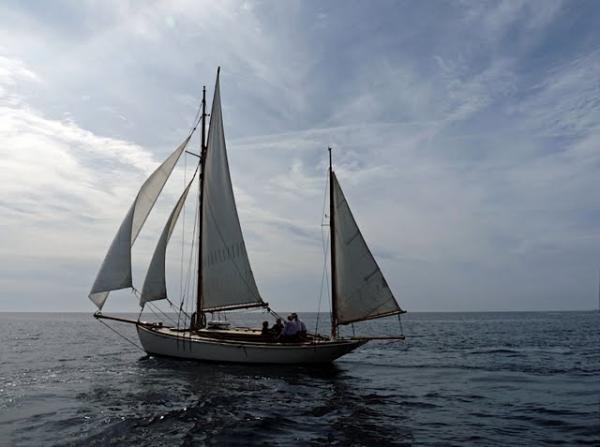 Concord - port side view, sailing