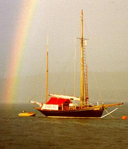 PENELEE - moored. Starboard side.