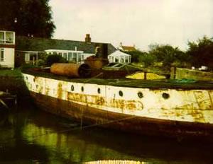 RESOLUTE - amidships from port side looking forward.