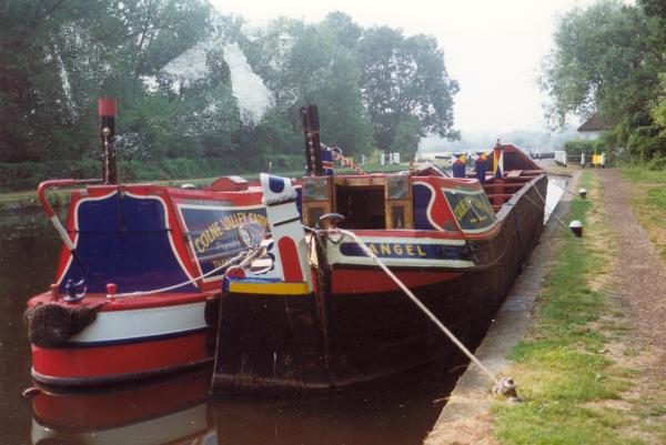 Angel moored alongside Aldgate