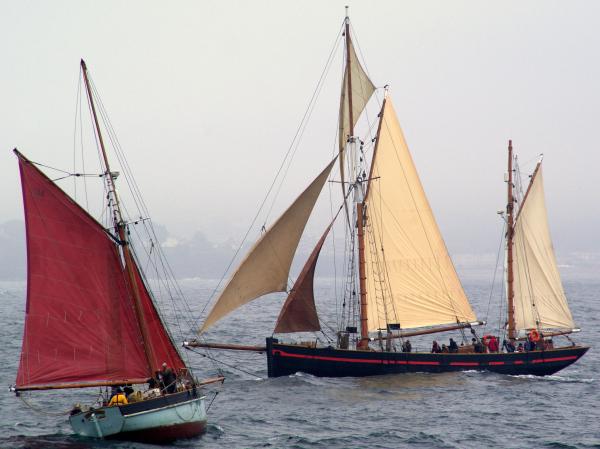 Photo Comp 201 entry: Brixham sailing trawlers - Golden Vanity & Leader